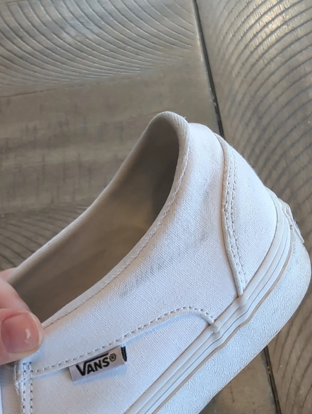 Vans Women's Slip-On Canvas Sneakers in White